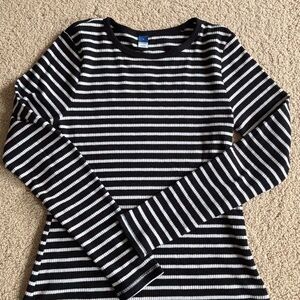 Old Navy Black and White Striped Top